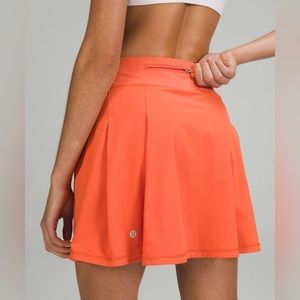 NWOT Lululemon Pace Rival Mid-Rise Skirt Warm Coral Size 8